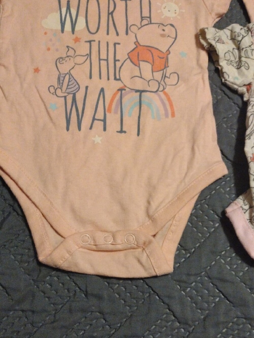 Disney Baby Pink Winnie the Pooh Girls' Bodysuit Set - Light Pink & White - Picture 6 of 14